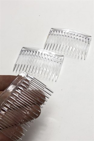 Şeffaf Renk Tarak Toka 7 cm