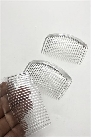 مشبك مشط لون شفاف 8 سم