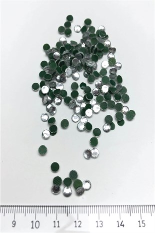Transparent Color Iron-on Glass Stone Beads 25 gr
