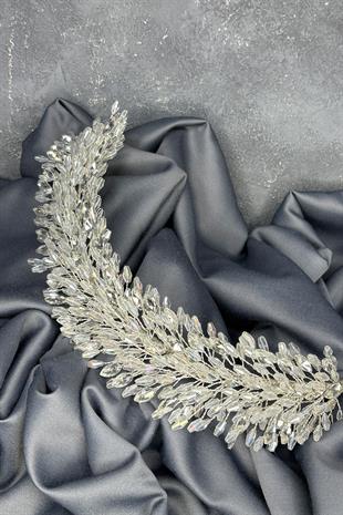 Transparent Salba Bridal Henna Crown and Hair Turban Accessory