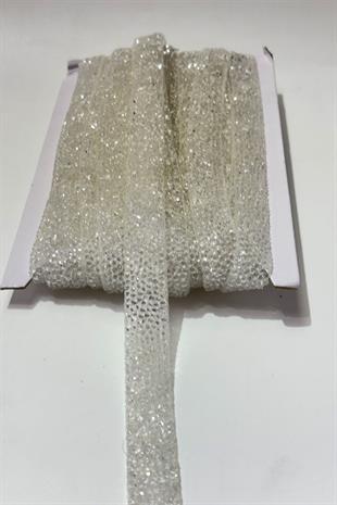 Şeffaf Ütüyle Yapışan Şerit Taş Boncuk1,5 Cm 