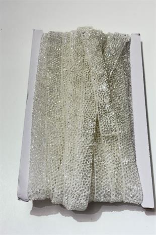 Şeffaf Ütüyle Yapışan Şerit Taş Boncuk1,5 Cm 