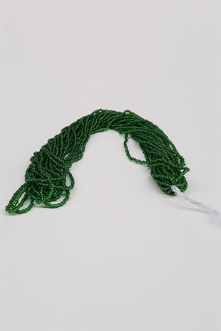 Şeffaf Yeşil Dizi Kum Boncuk