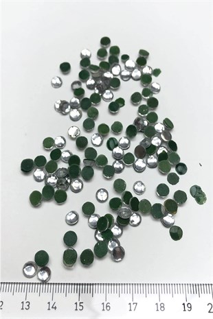 Transparent Iron-on Glass Stone Beads 25 gr