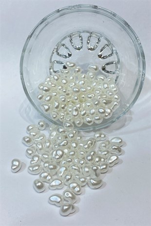 Şekilli Yamuk Plastik İnci 50 gr