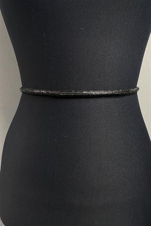 حزام فستان سهرة بحجر لامع كثيف