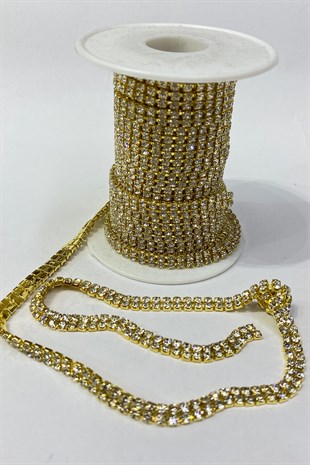 Sık Sıra Taşlı 2 Sıralı Şerit Beyoğlu Taşı