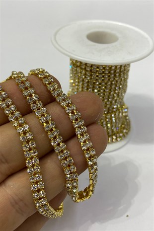 Sık Sıra Taşlı 2 Sıralı Şerit Beyoğlu Taşı