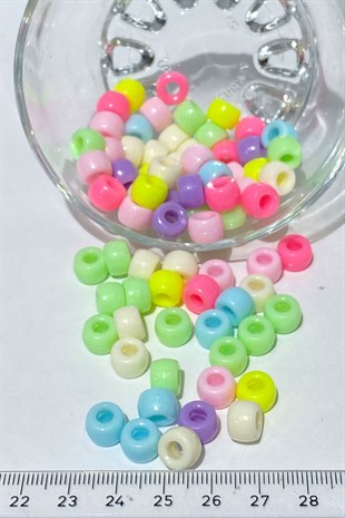 Silindir Plastik Boncuk 20 gr