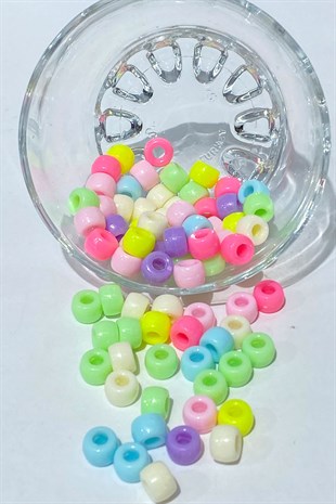 Silindir Plastik Boncuk 20 gr