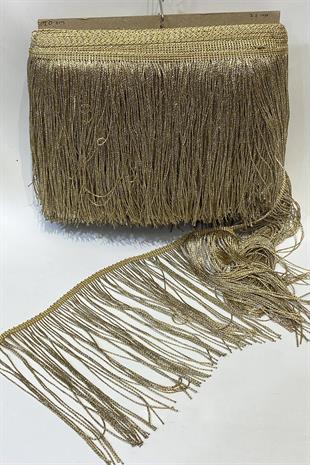 Simli Gold Saçak Püskül Şerit