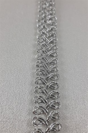 Simli Gri Dekoratif Şerit Su Taşı