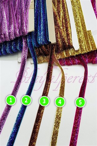 Silvery Velvet Ribbon 1 cm