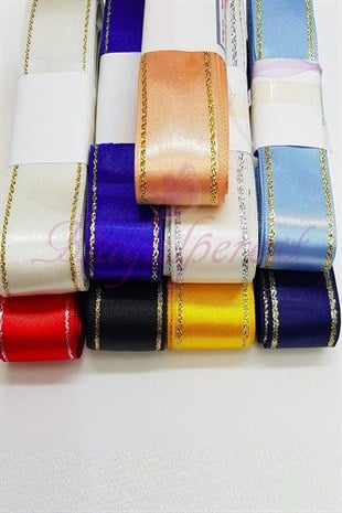 Simli Saten Kurdele   3Cm