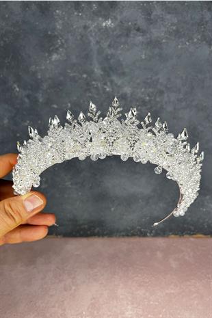 Ala Boncuklu Tasarım Gelin Kına Tacı