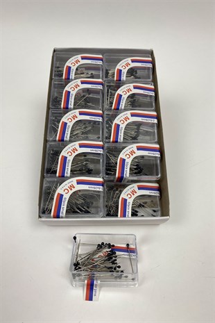 Siyah Başlı Toplu İğne 50 li 1 Kutu