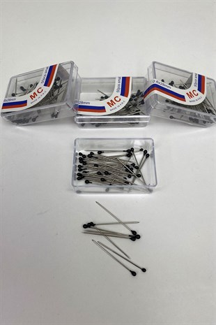 Siyah Başlı Toplu İğne 50 li 1 Kutu