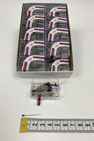 Siyah Başlı Toplu İğne 50 li 1 Kutu