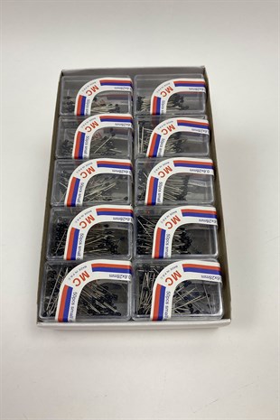 Siyah Başlı Toplu İğne 50 li 20 Kutu