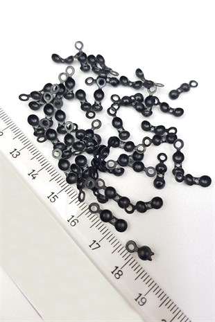 Siyah Bileklik ve Kolye Kapama Klipsi 