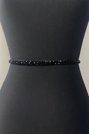 حبة سوداء مطرزة حزام الخصر الإكسسوار