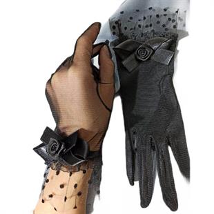 الجملة السوداء عادي رقصة البولكا نقطة القفازات