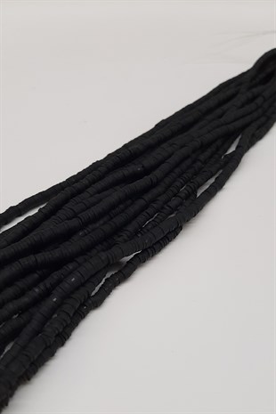 Siyah Fimo Hamur Boncuk 4mm