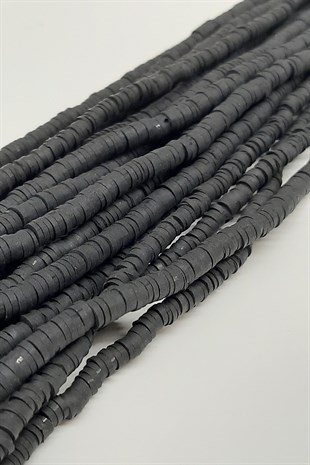 Siyah Fimo Hamur Boncuk 4mm