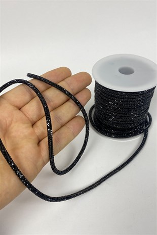 الحبل الأسود الكامل لشريط الأنابيب الحجرية الكثيفة