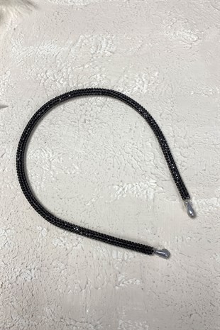 Siyah Full Taşlı Taç Saç Aksesuarı