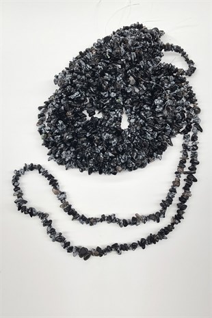 Black Gray Color Pebble Stone Beads