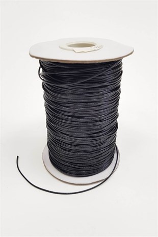 Siyah İnce Deri ip (10 mt ) 