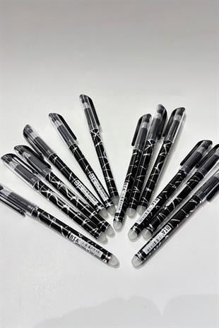 Black Heat-Erasable Pen for Textiles, Drawing, and Tailoring.