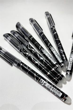 Black Heat-Erasable Pen for Textiles, Drawing, and Tailoring.