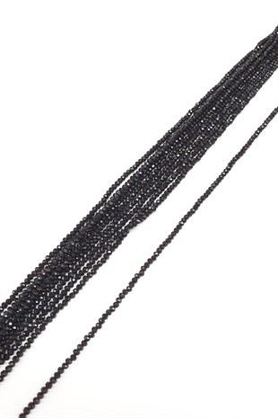 Siyah Kristal Boncuk 4 Mm