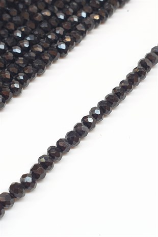 Siyah Kristal Boncuk 4 Mm