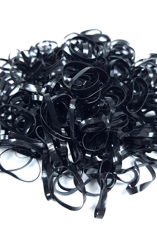 Black Elastic Hair Braid Set Large