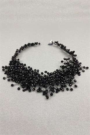Black Lisa Model Bride Henna Crown