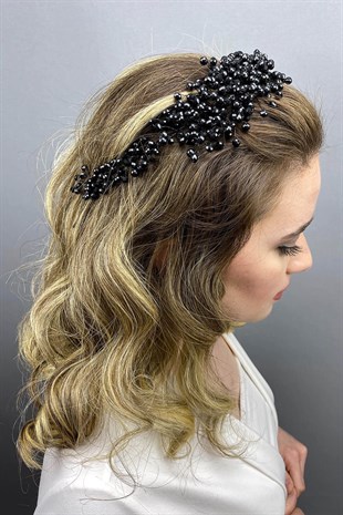 Black Lisa Model Bride Henna Crown