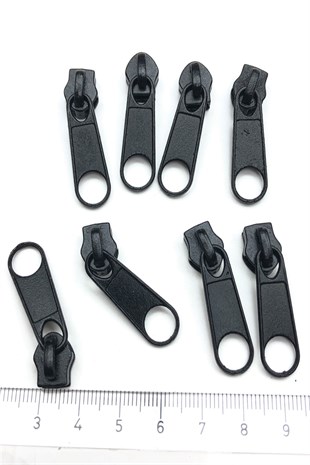 Siyah Metal Fermuar Başlığı