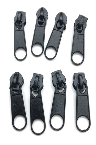 Siyah Metal Fermuar Başlığı