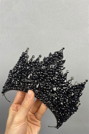 Siyah Paris Model Gelin Kına Tacı