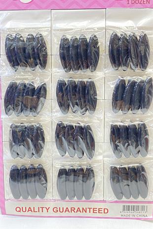 أسود البلاستيك وشاح دبوس ، وشاح كليب 48 قطع