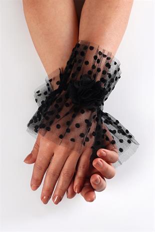 الجملة الأسود رقصة البولكا نقطة مفصلة سوار الزفاف التبعي