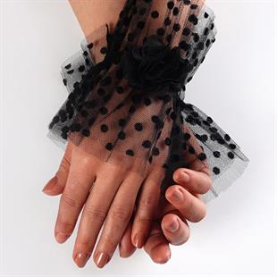 الجملة الأسود رقصة البولكا نقطة مفصلة سوار الزفاف التبعي