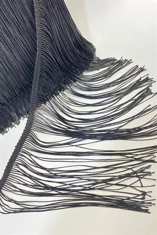 Siyah Saçak Püskül Şerit