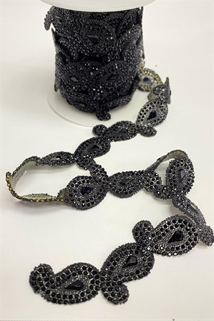 زين حجر نمط بيزلي أسود