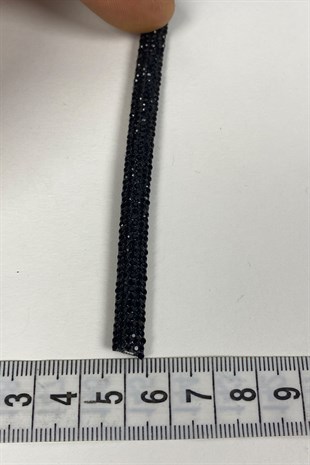 زين الشريط الأسود الكثيف اللامع المدعوم من اللباد