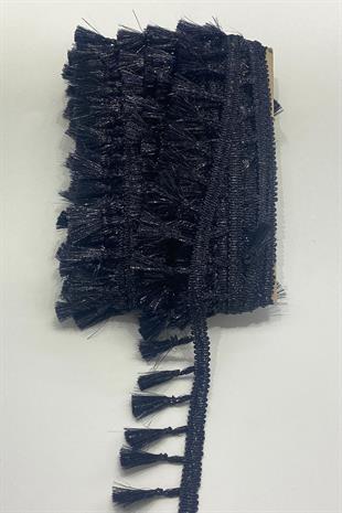 Black Glitter Fringe Tassel Ribbon