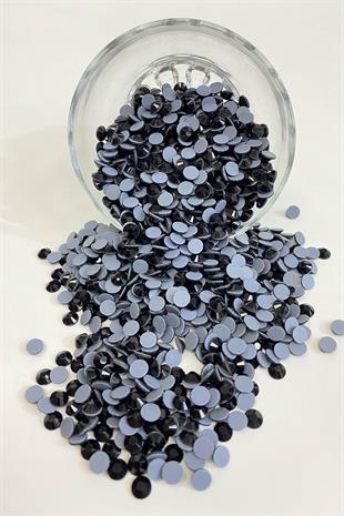 Black Iron-on Beads Ss30 6mm Adhesive Stone 25 grm
